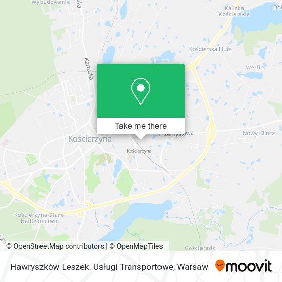 Hawryszków Leszek. Usługi Transportowe map