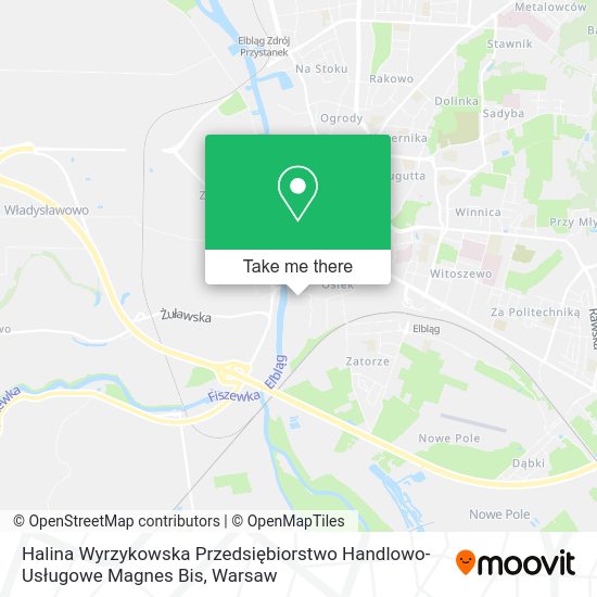 Halina Wyrzykowska Przedsiębiorstwo Handlowo-Usługowe Magnes Bis map