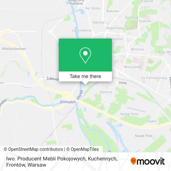 Iwo. Producent Mebli Pokojowych, Kuchennych, Frontów map