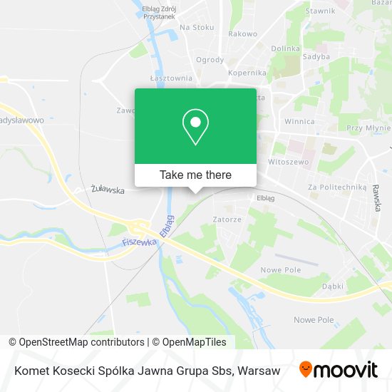 Komet Kosecki Spólka Jawna Grupa Sbs map