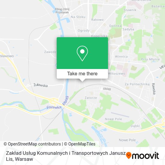 Zakład Usług Komunalnych i Transportowych Janusz Lis map