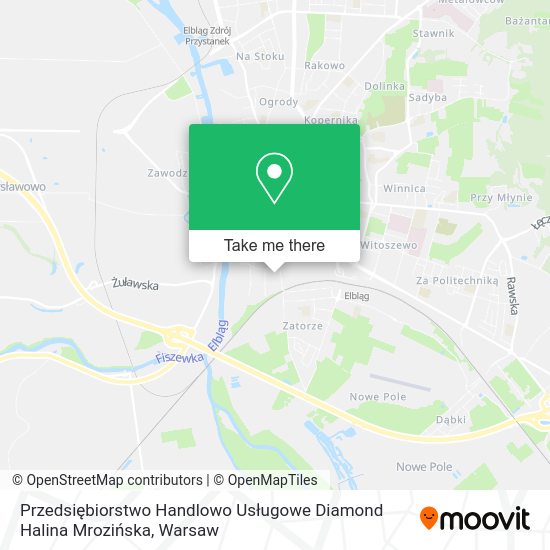 Przedsiębiorstwo Handlowo Usługowe Diamond Halina Mrozińska map