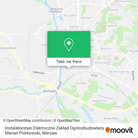 Instalatorstwo Elektryczne Zakład Ogólnobudowlany Marian Piórkowski map