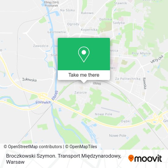 Broczkowski Szymon. Transport Międzynarodowy map