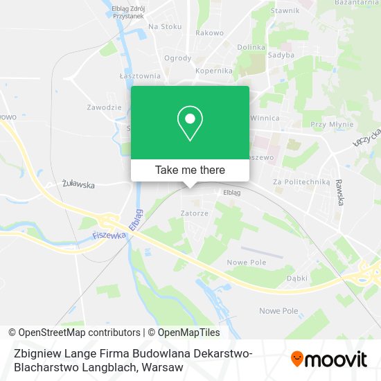 Zbigniew Lange Firma Budowlana Dekarstwo-Blacharstwo Langblach map