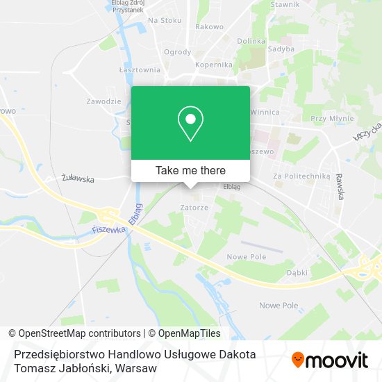 Przedsiębiorstwo Handlowo Usługowe Dakota Tomasz Jabłoński map