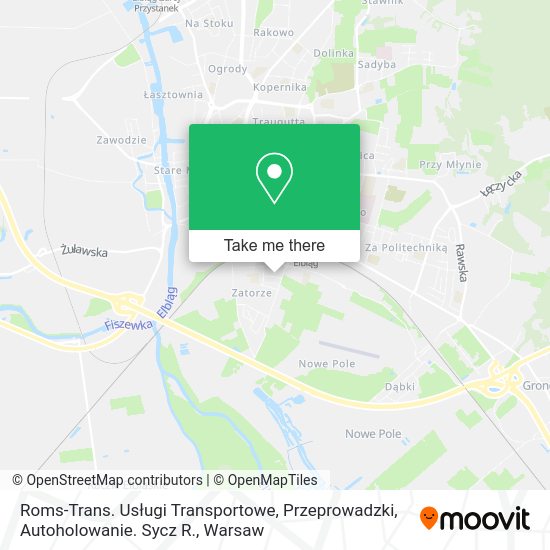 Roms-Trans. Usługi Transportowe, Przeprowadzki, Autoholowanie. Sycz R. map