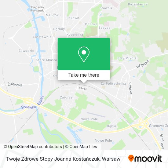 Twoje Zdrowe Stopy Joanna Kostańczuk map