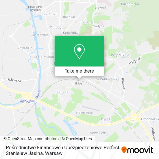 Pośrednictwo Finansowe i Ubezpieczeniowe Perfect Stanisław Jasina map