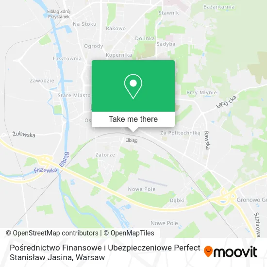 Pośrednictwo Finansowe i Ubezpieczeniowe Perfect Stanisław Jasina map