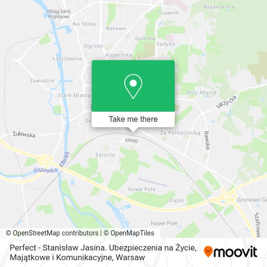 Perfect - Stanisław Jasina. Ubezpieczenia na Życie, Majątkowe i Komunikacyjne map