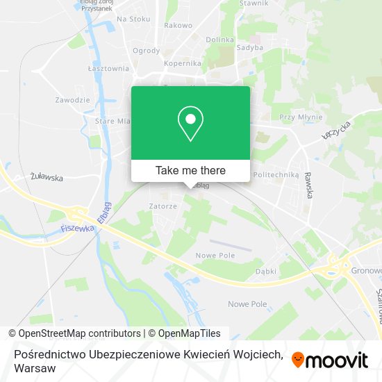 Pośrednictwo Ubezpieczeniowe Kwiecień Wojciech map