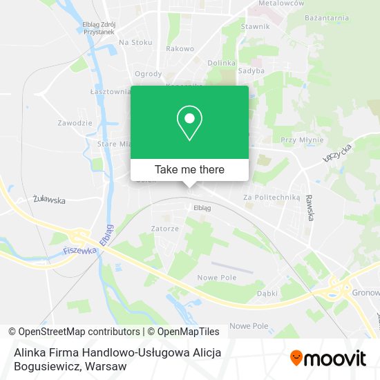 Alinka Firma Handlowo-Usługowa Alicja Bogusiewicz map