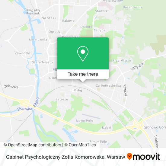 Gabinet Psychologiczny Zofia Komorowska map