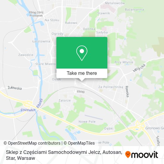 Карта Sklep z Częściami Samochodowymi Jelcz, Autosan, Star