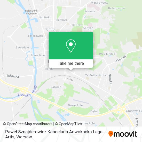 Paweł Sznajderowicz Kancelaria Adwokacka Lege Artis map