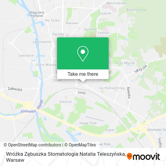 Wróżka Zębuszka Stomatologia Natalia Teleszyńska map