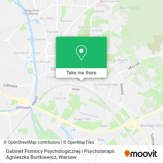 Gabinet Pomocy Psychologicznej i Psychoterapii Agnieszka Bortkiewicz map