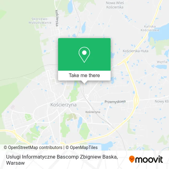 Карта Usługi Informatyczne Bascomp Zbigniew Baska