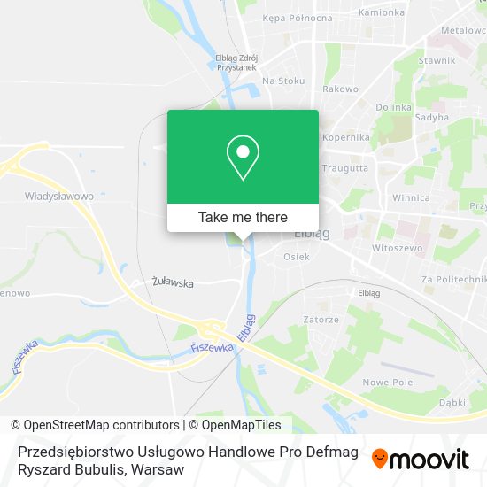 Przedsiębiorstwo Usługowo Handlowe Pro Defmag Ryszard Bubulis map