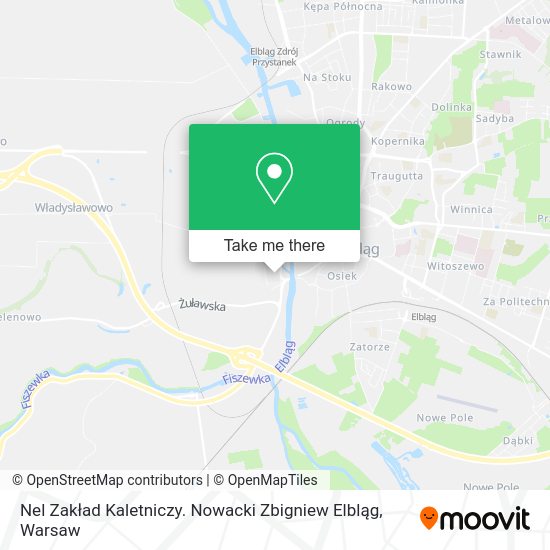 Nel Zakład Kaletniczy. Nowacki Zbigniew Elbląg map