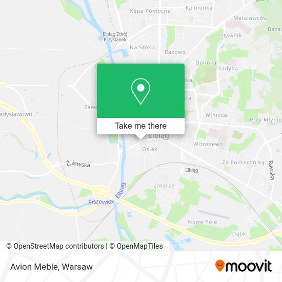 Avion Meble map