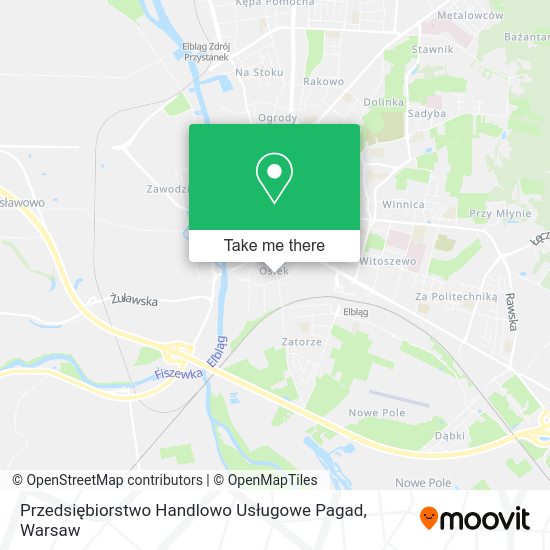 Przedsiębiorstwo Handlowo Usługowe Pagad map