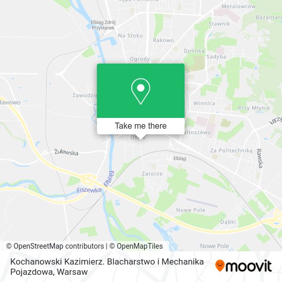 Kochanowski Kazimierz. Blacharstwo i Mechanika Pojazdowa map