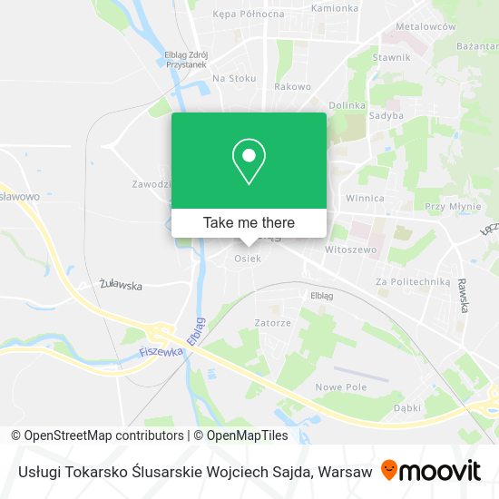 Usługi Tokarsko Ślusarskie Wojciech Sajda map