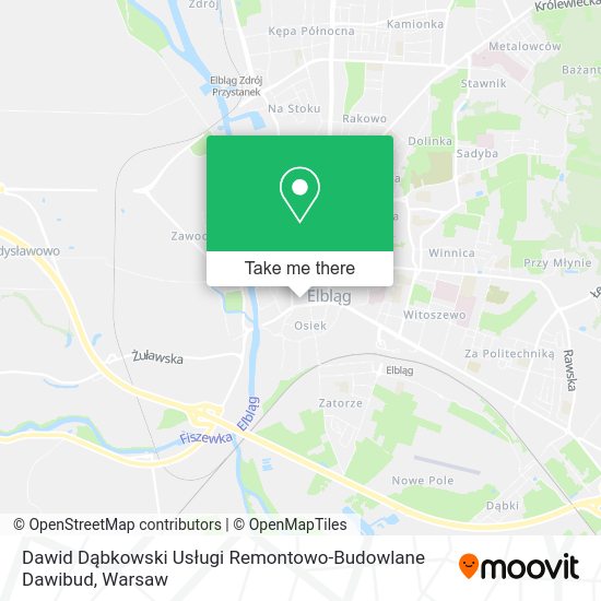 Dawid Dąbkowski Usługi Remontowo-Budowlane Dawibud map