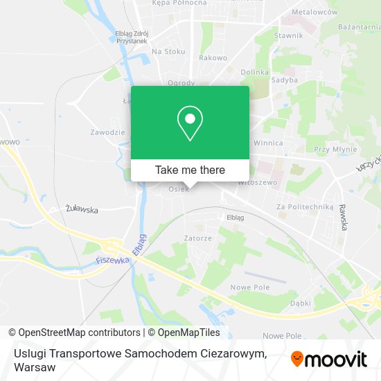 Uslugi Transportowe Samochodem Ciezarowym map