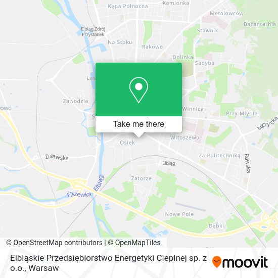 Elbląskie Przedsiębiorstwo Energetyki Cieplnej sp. z o.o. map