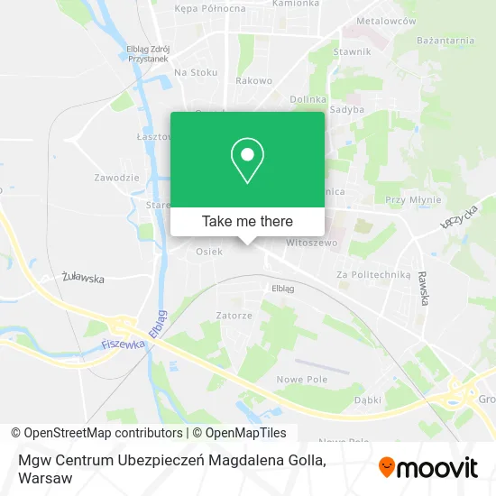 Mgw Centrum Ubezpieczeń Magdalena Golla map
