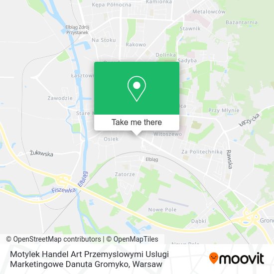 Motylek Handel Art Przemyslowymi Uslugi Marketingowe Danuta Gromyko map