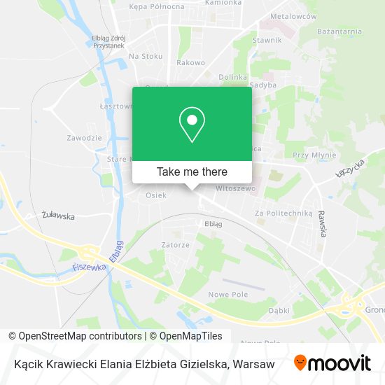 Kącik Krawiecki Elania Elżbieta Gizielska map