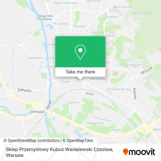 Карта Sklep Przemysłowy Kubuś Wasielewski Czesław