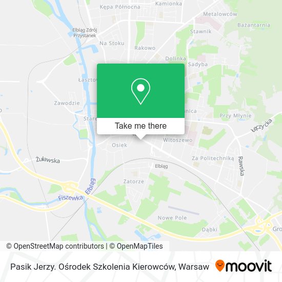 Pasik Jerzy. Ośrodek Szkolenia Kierowców map