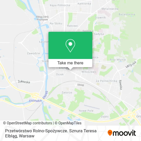 Карта Przetwórstwo Rolno-Spożywcze. Sznura Teresa Elbląg