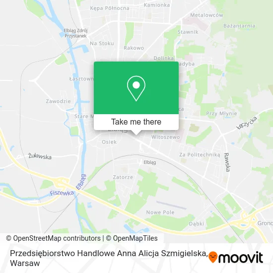 Карта Przedsiębiorstwo Handlowe Anna Alicja Szmigielska