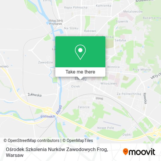 Ośrodek Szkolenia Nurków Zawodowych Frog map