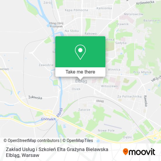 Zakład Usług i Szkoleń Elta Grażyna Bielawska Elbląg map