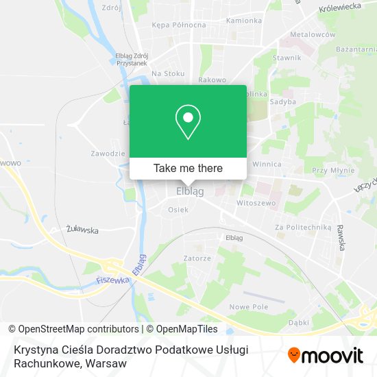 Krystyna Cieśla Doradztwo Podatkowe Usługi Rachunkowe map