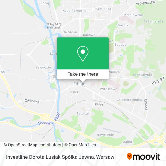 Investline Dorota Łusiak Spółka Jawna map