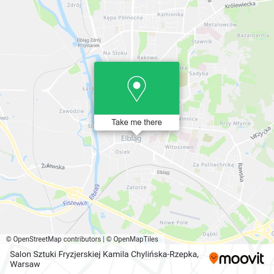 Salon Sztuki Fryzjerskiej Kamila Chylińska-Rzepka map