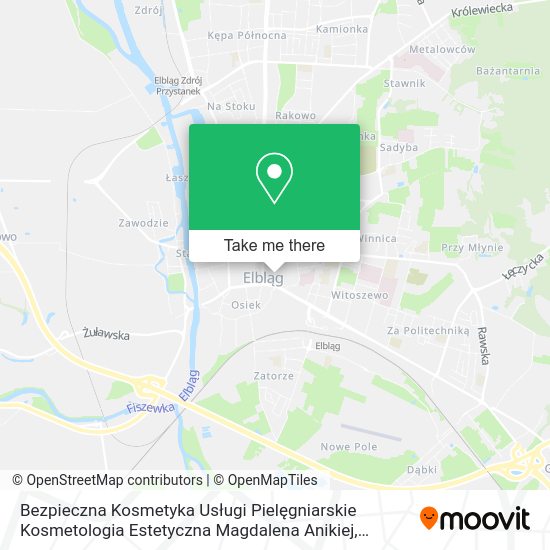 Bezpieczna Kosmetyka Usługi Pielęgniarskie Kosmetologia Estetyczna Magdalena Anikiej map