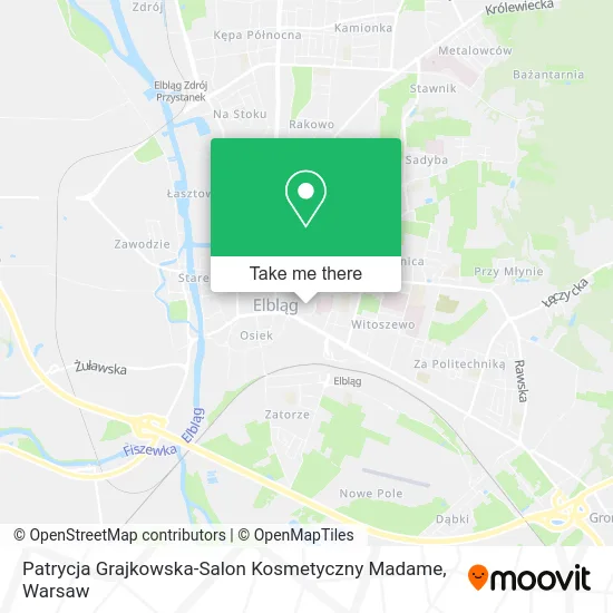 Карта Patrycja Grajkowska-Salon Kosmetyczny Madame