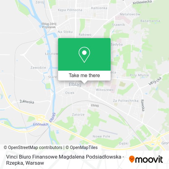 Vinci Biuro Finansowe Magdalena Podsiadłowska -Rzepka map