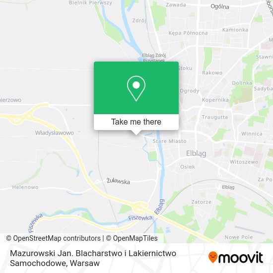 Mazurowski Jan. Blacharstwo i Lakiernictwo Samochodowe map