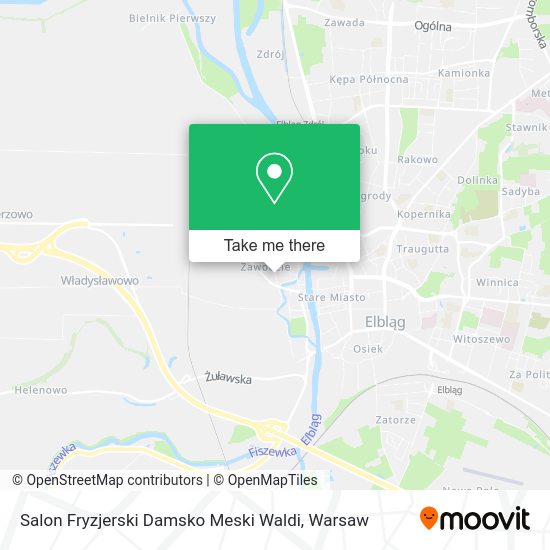 Карта Salon Fryzjerski Damsko Meski Waldi