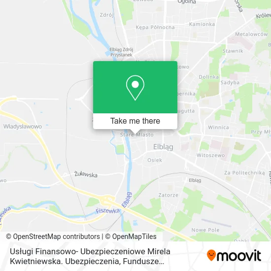 Usługi Finansowo- Ubezpieczeniowe Mirela Kwietniewska. Ubezpieczenia, Fundusze Inwestycyjne map
